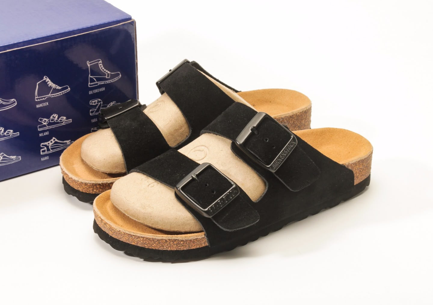 Birkenstock Arizona Black Suede (DOT PERFECT)