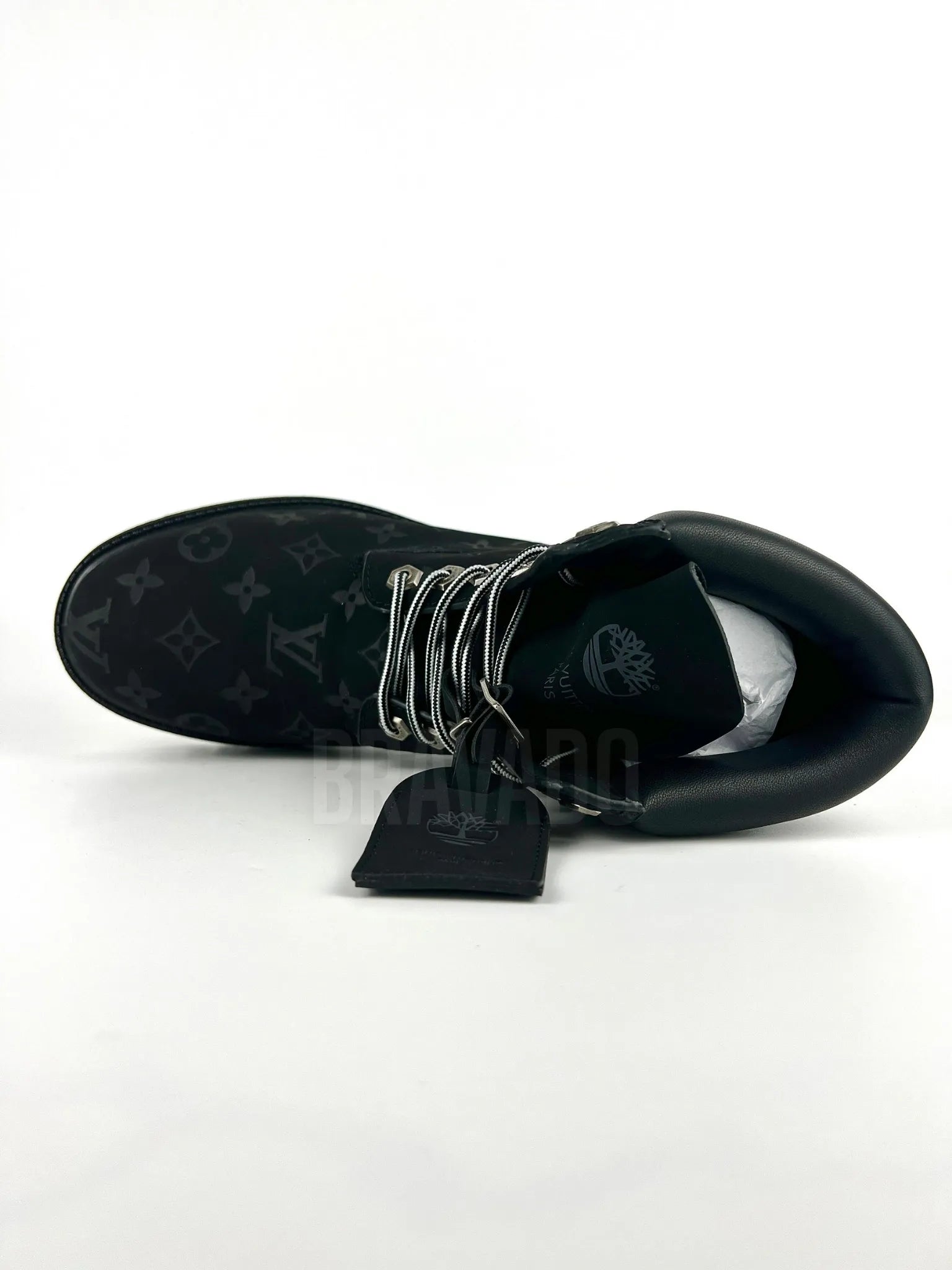 LV x Timberland Ankle Boots Black (1:1 DOT PERFECT)