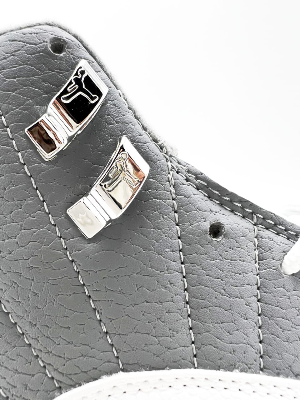 AJ12 Stealth Grey White