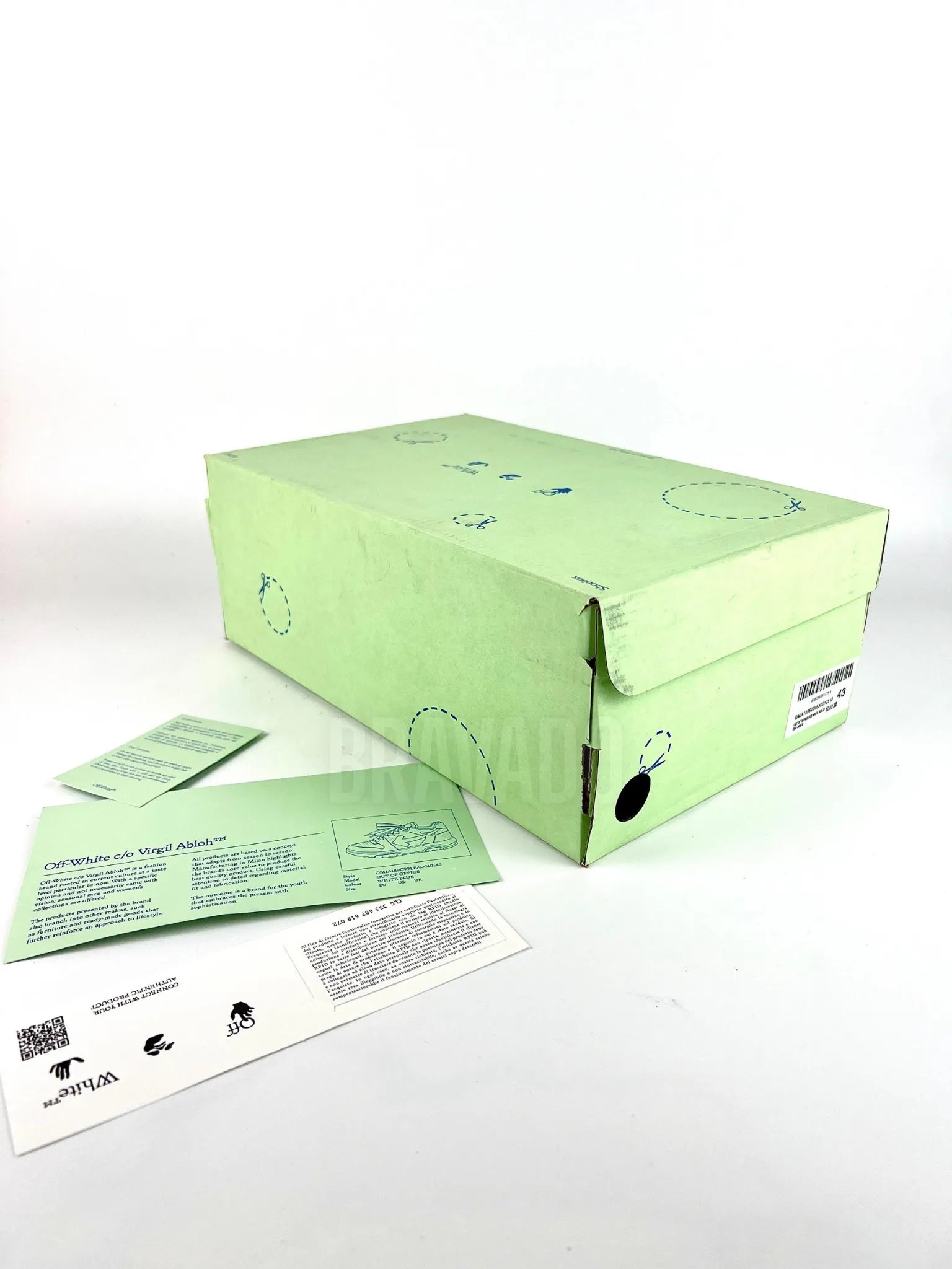 OffWhitee Out of Office Low 'Blue&White' (1:1 DOT PERFECT)