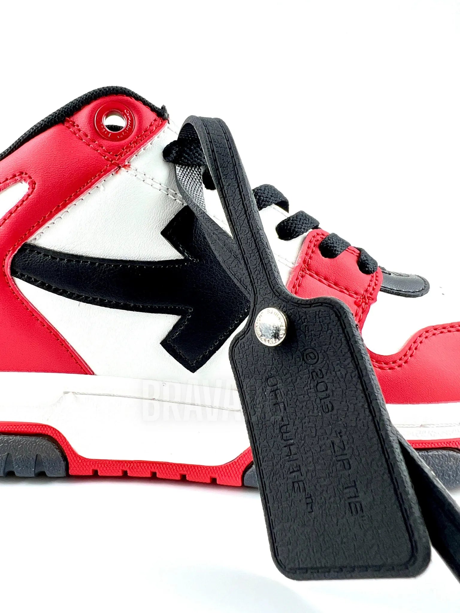 OffWhitee Out of Office Low 'Red White Black' (1:1 DOT PERFECT)