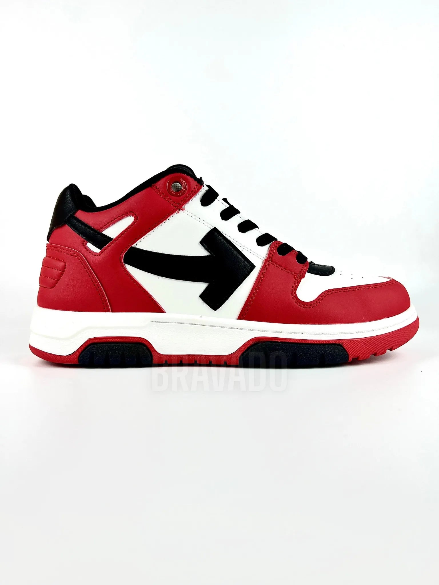 OffWhitee Out of Office Low 'Red White Black' (1:1 DOT PERFECT)