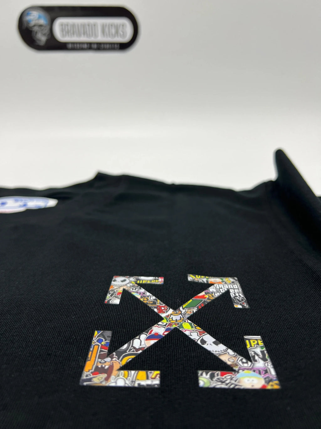 Off-whitee Oversize / Drop shoulder Comic T-shirt