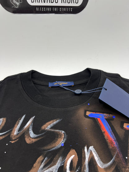 LV Oversize/ Drop shoulder Black T-shirt