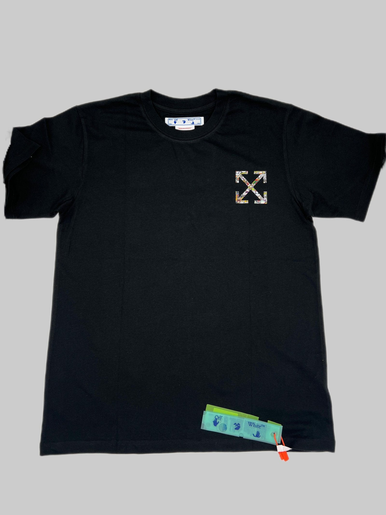 Off-whitee Oversize / Drop shoulder Comic T-shirt