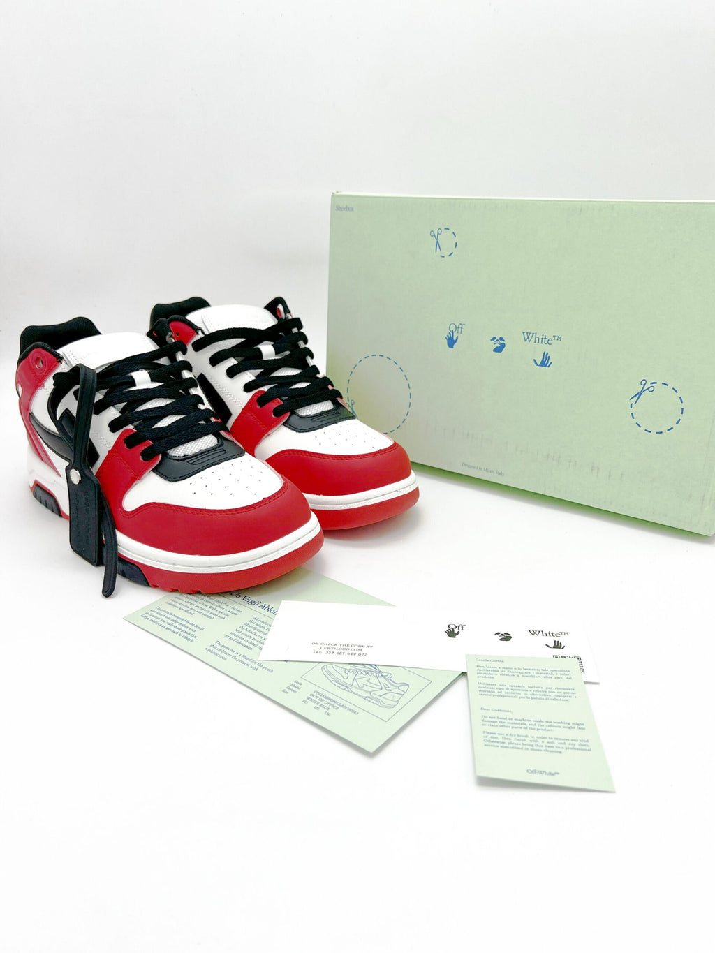 OffWhite Out of Office Low 'Red White Black' (1:1 DOT PERFECT)