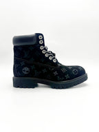 LV x Timberland Ankle Boots – Men’s premium leather shoes in black and brown.