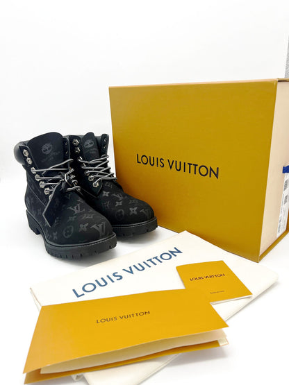 LV x Timberland Ankle Boots Black (1:1 DOT PERFECT)