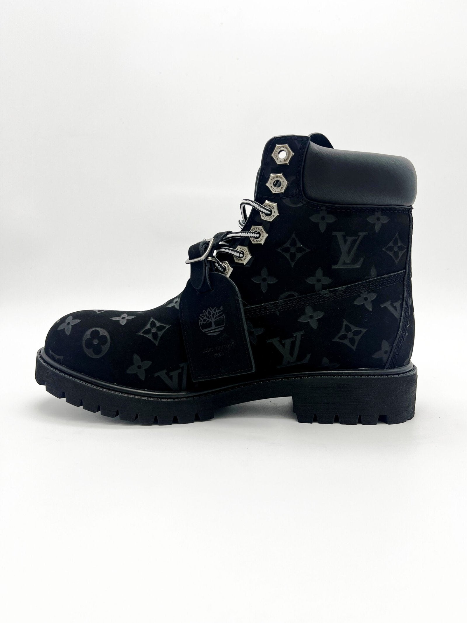 LV x Timberland Ankle Boots Black (1:1 DOT PERFECT)