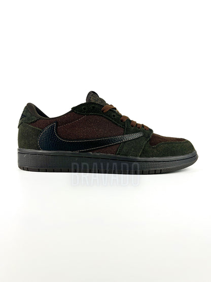 AJ1 Low Travis Scott Velvet Brown (Suede Version)