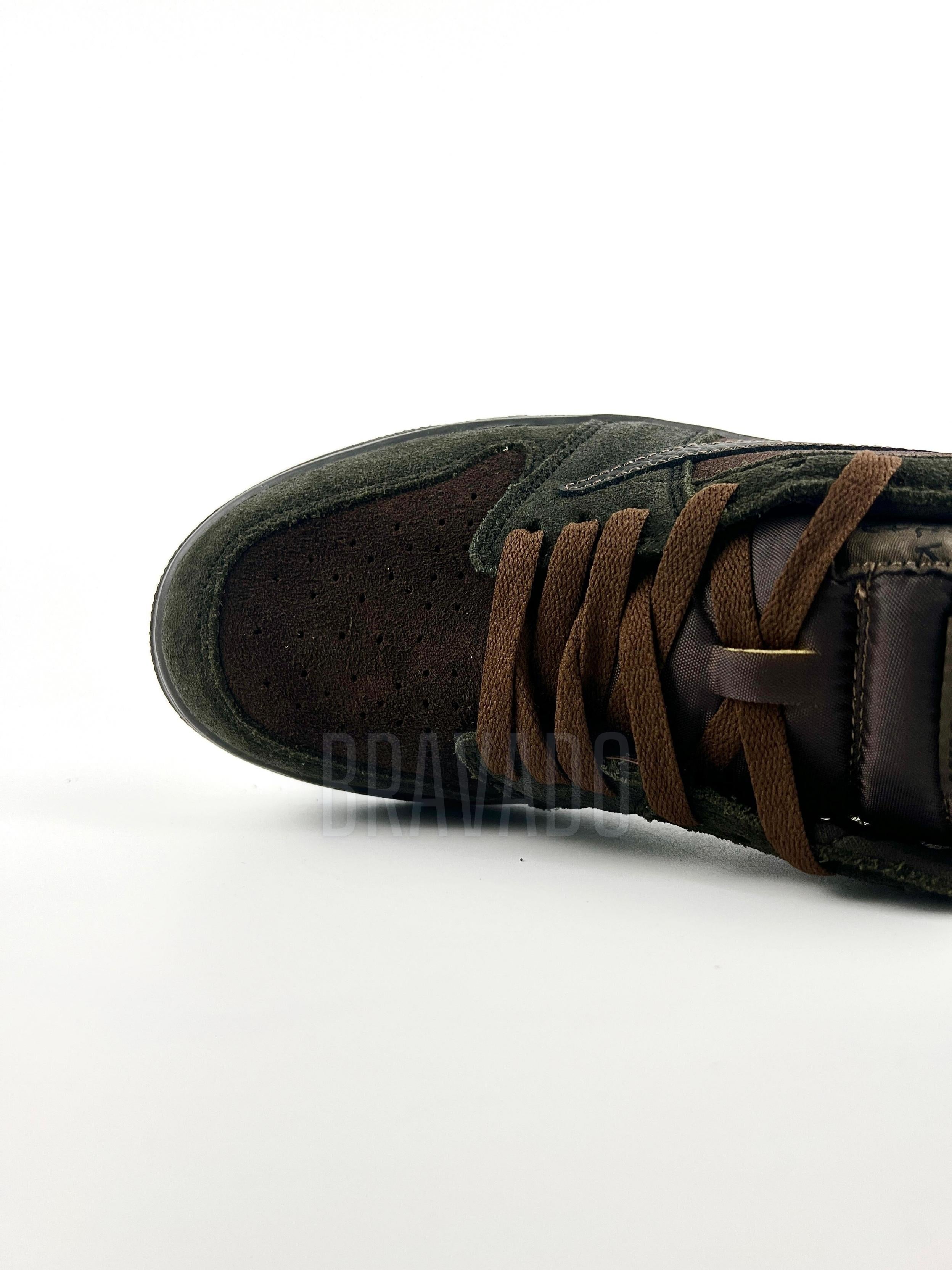 AJ1 Low Travis Scott Velvet Brown (Suede Version)