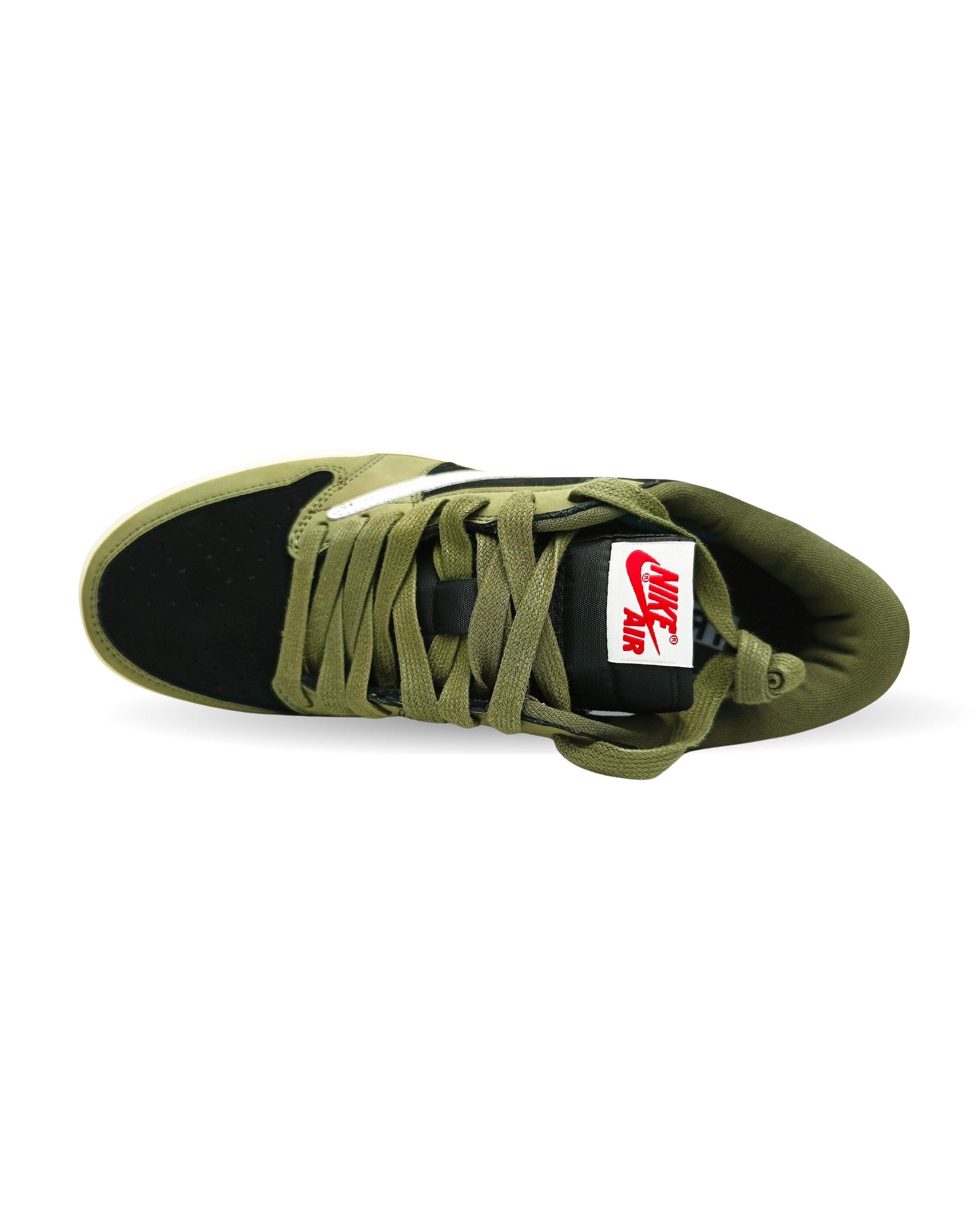 AJ1 low Travis Scott "Black Olive" (SUEDE VERSION)
