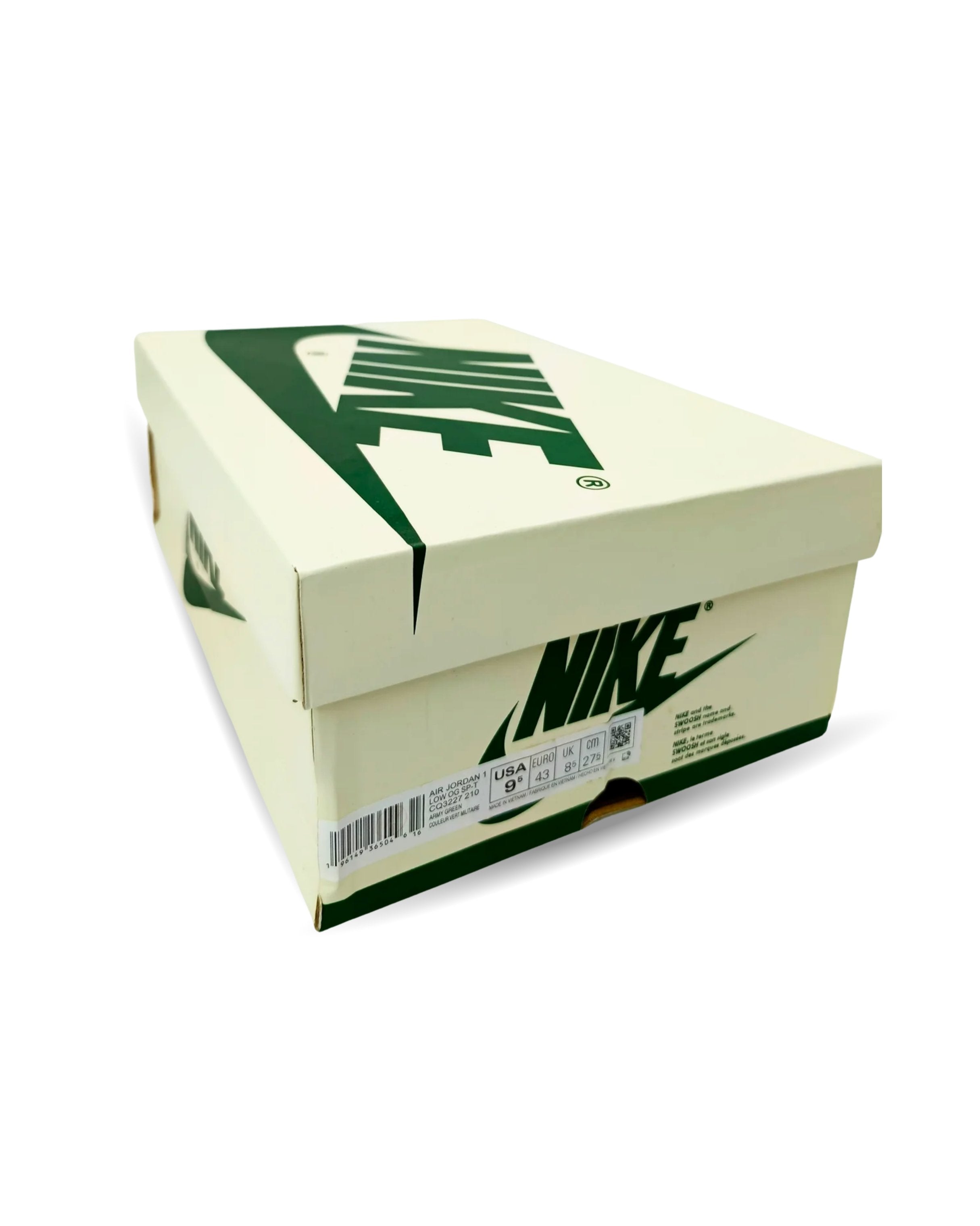 AJ1 low Travis Scott "Black Olive" (SUEDE VERSION)