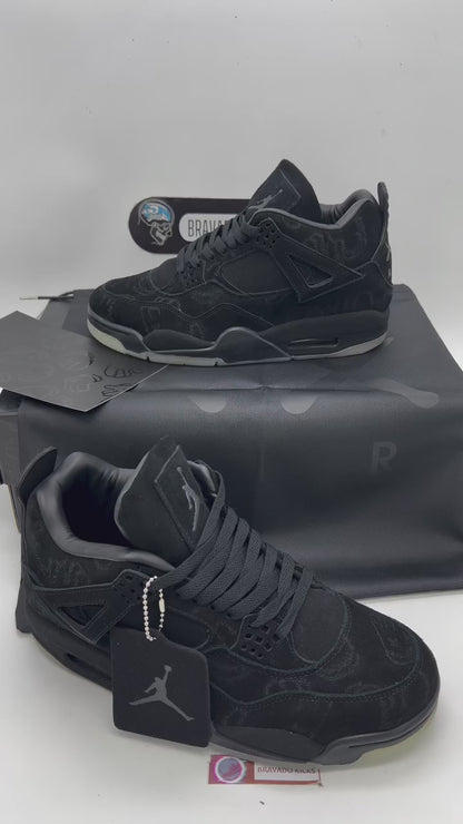 Air Jordan 4 Kaws Black