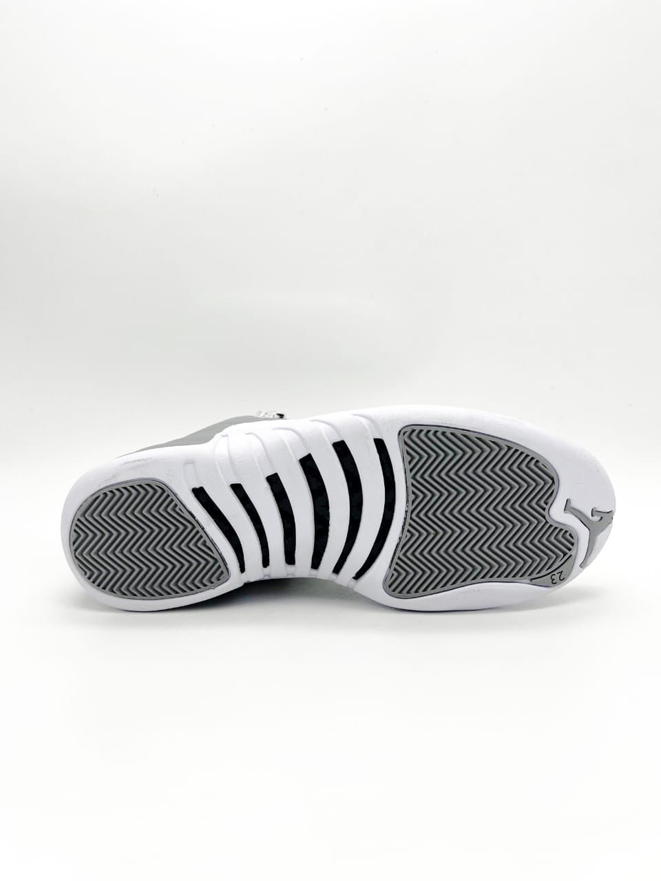 AJ12 Stealth Grey White