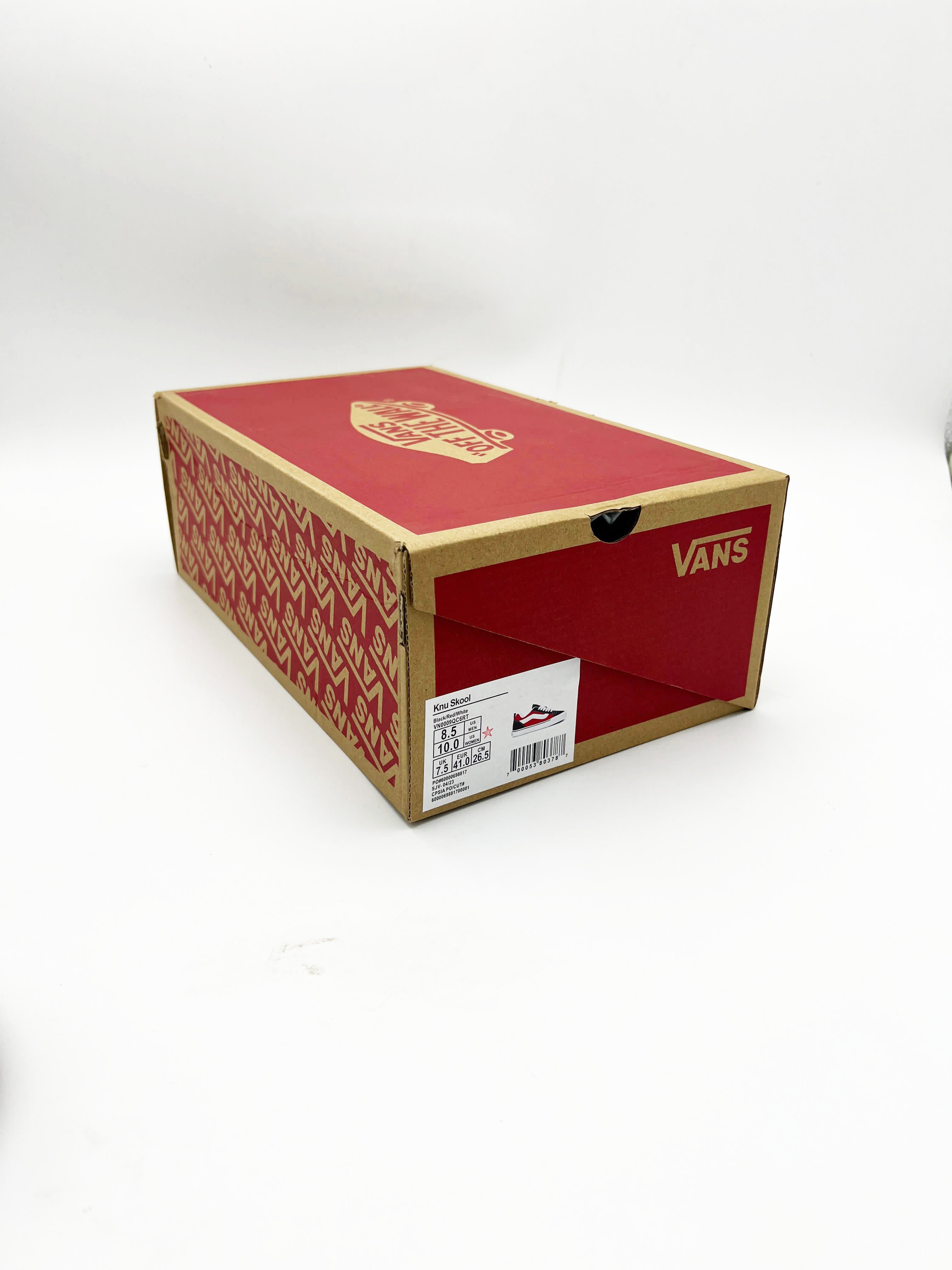 Vans Knu Skool Black&Red (1:1 DOT PERFECT)