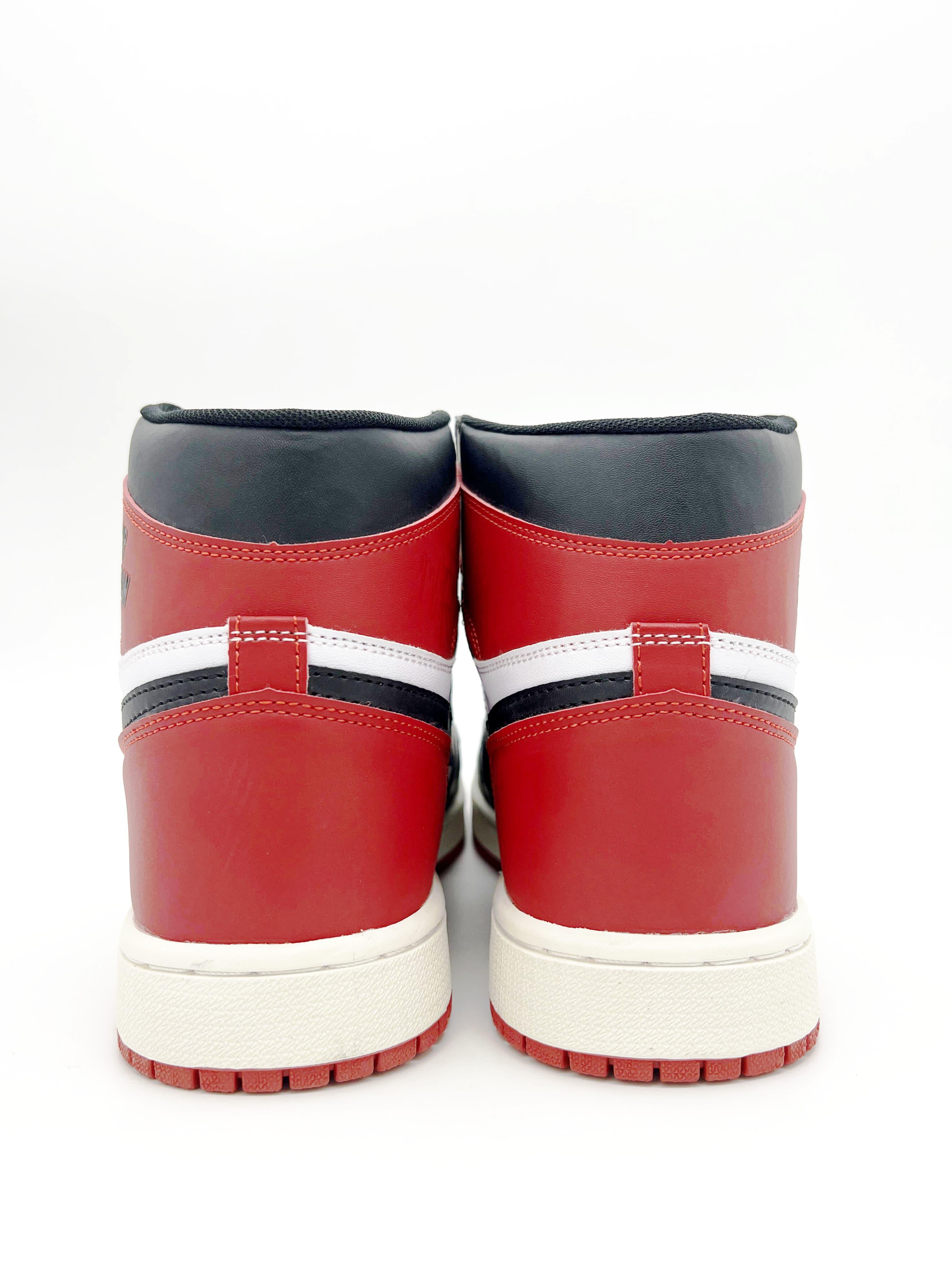 AJ1 Black Toe Reimagined (1:1 DOT PERFECT)