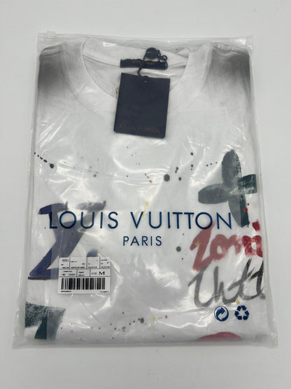 LV Oversize/ Drop shoulder White T-Shirt