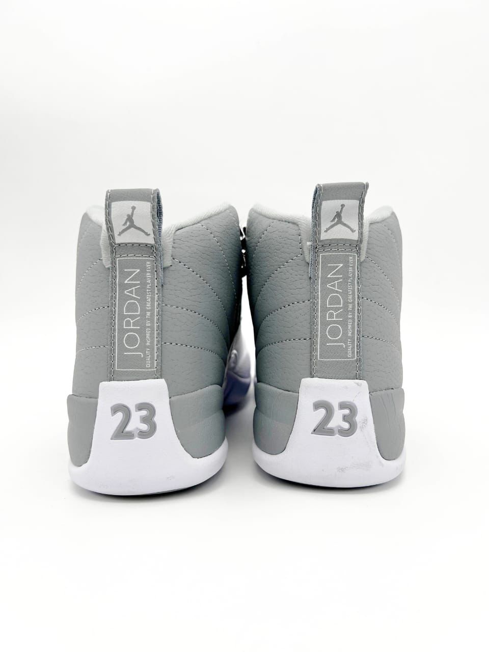 AJ12 Stealth Grey White