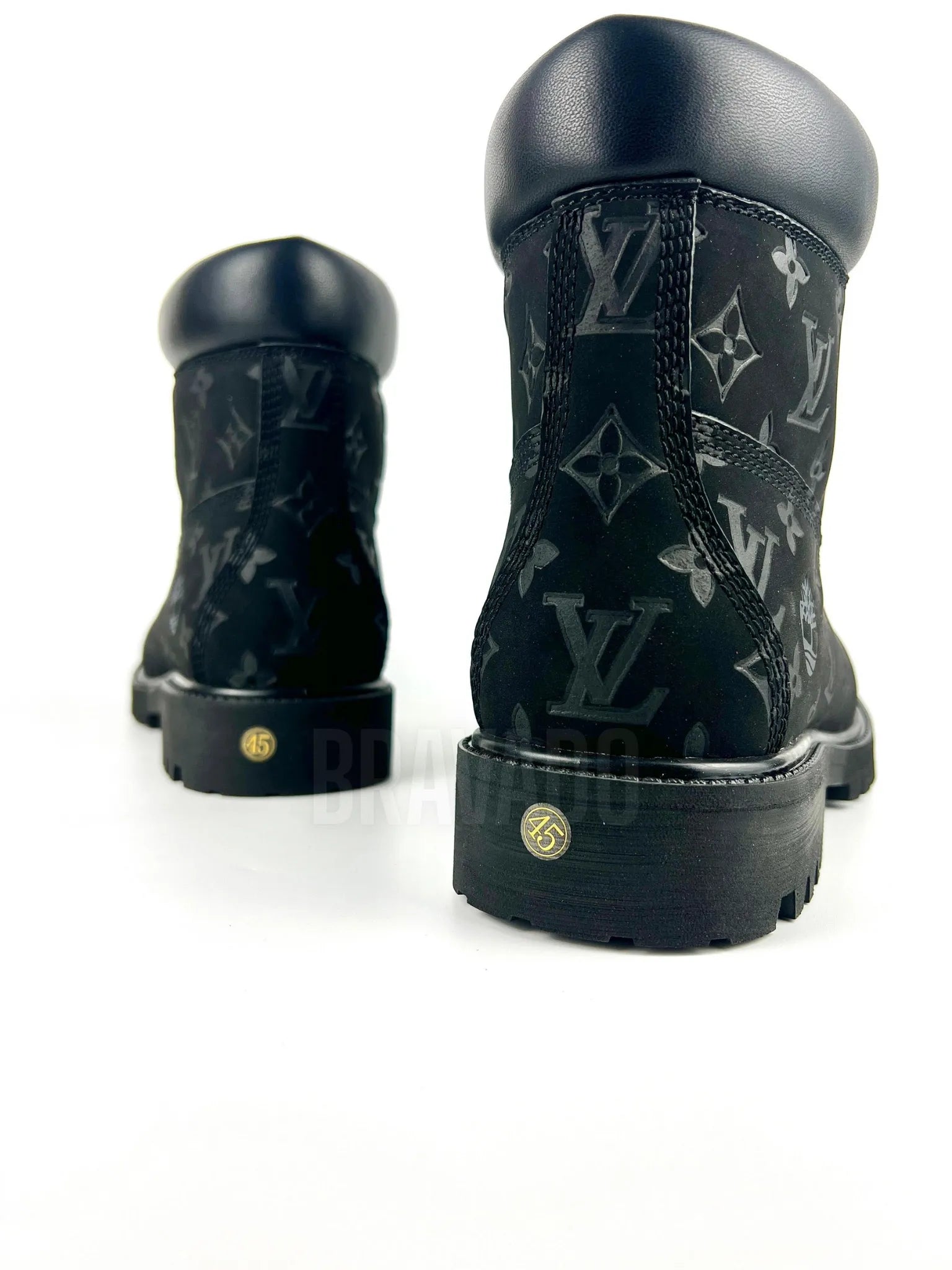 LV x Timberland Ankle Boots Black (1:1 DOT PERFECT)