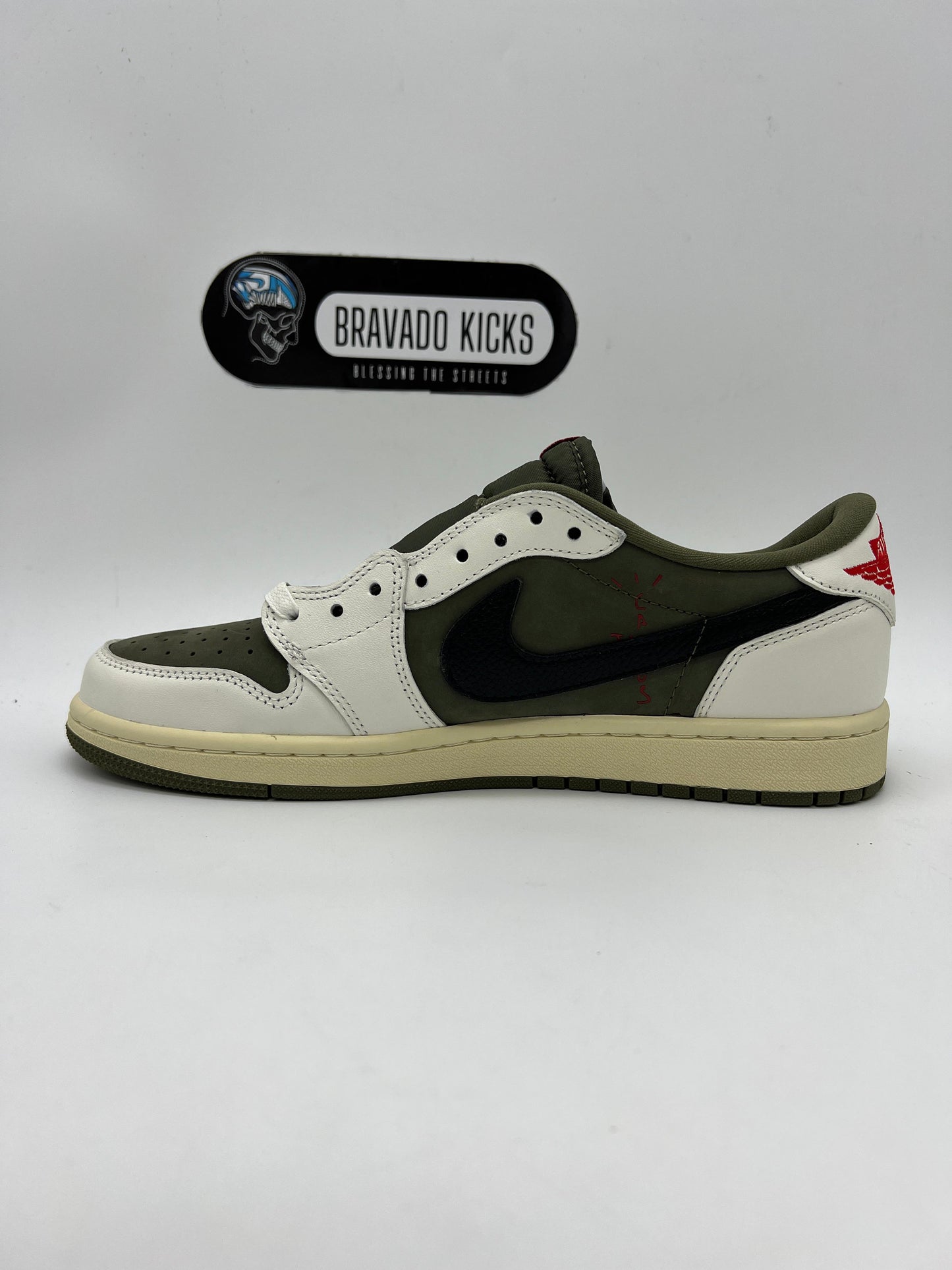 Air Jordan 1 low Travis Scott Medium Olive (Top Batch Suede)