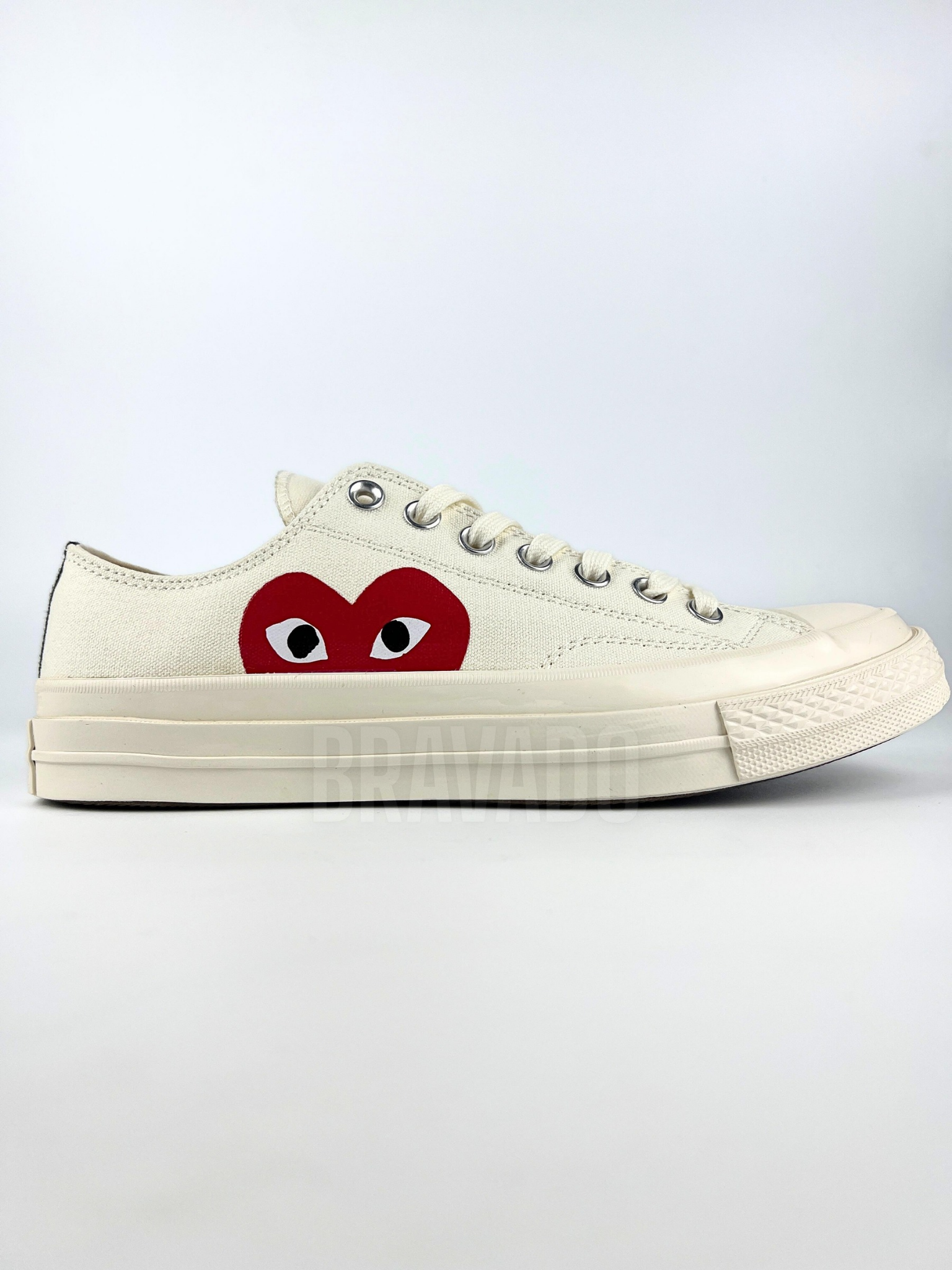 Chuck Taylor All-Star LOW CDG PLAY White (1:1 DOT PERFECT)