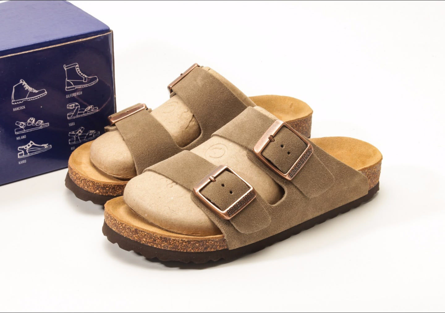 Birkenstock Arizona Taupe Suede (DOT PERFECT)