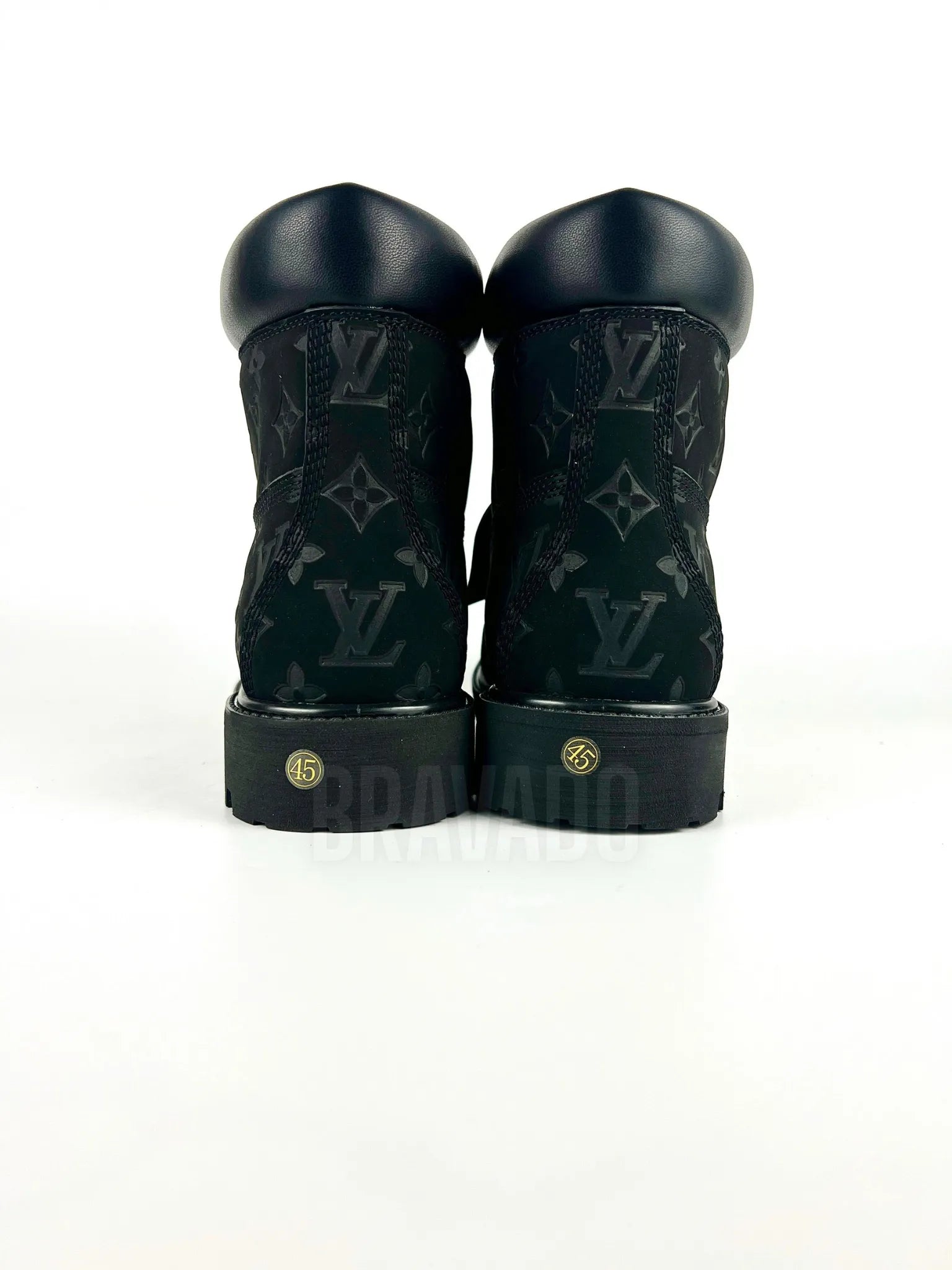 LV x Timberland Ankle Boots Black (1:1 DOT PERFECT)