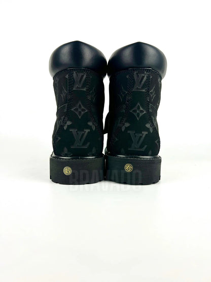 LV x Timberland Ankle Boots Black (1:1 DOT PERFECT)