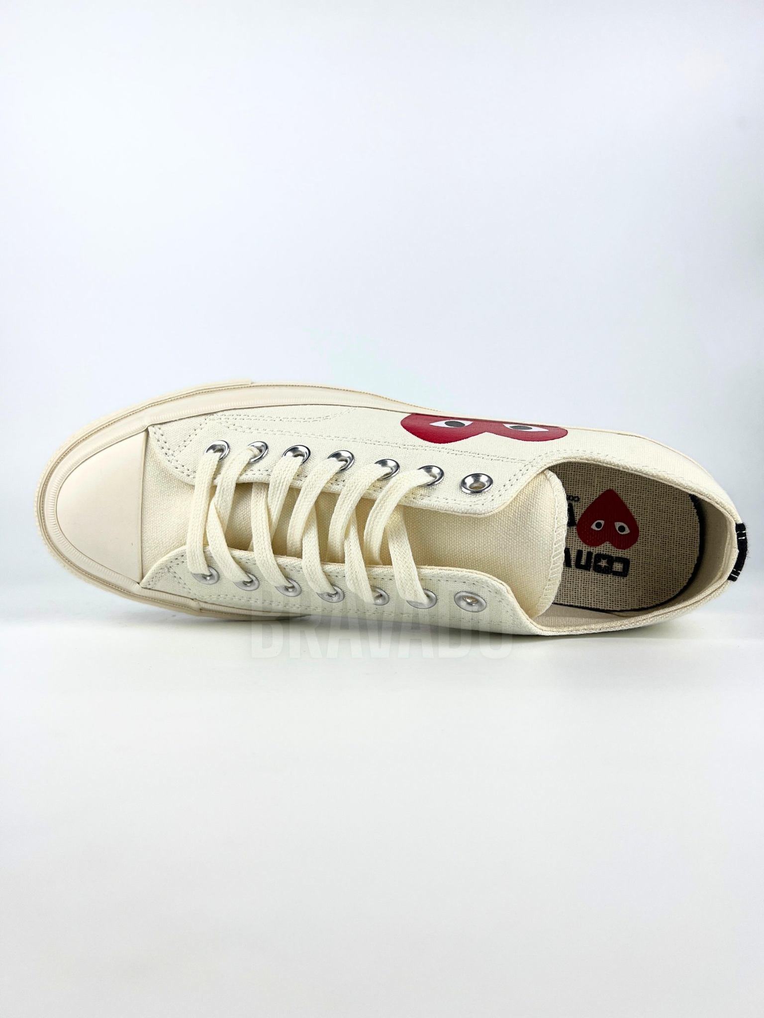 Chuck Taylor All-Star LOW CDG PLAY White (1:1 DOT PERFECT)