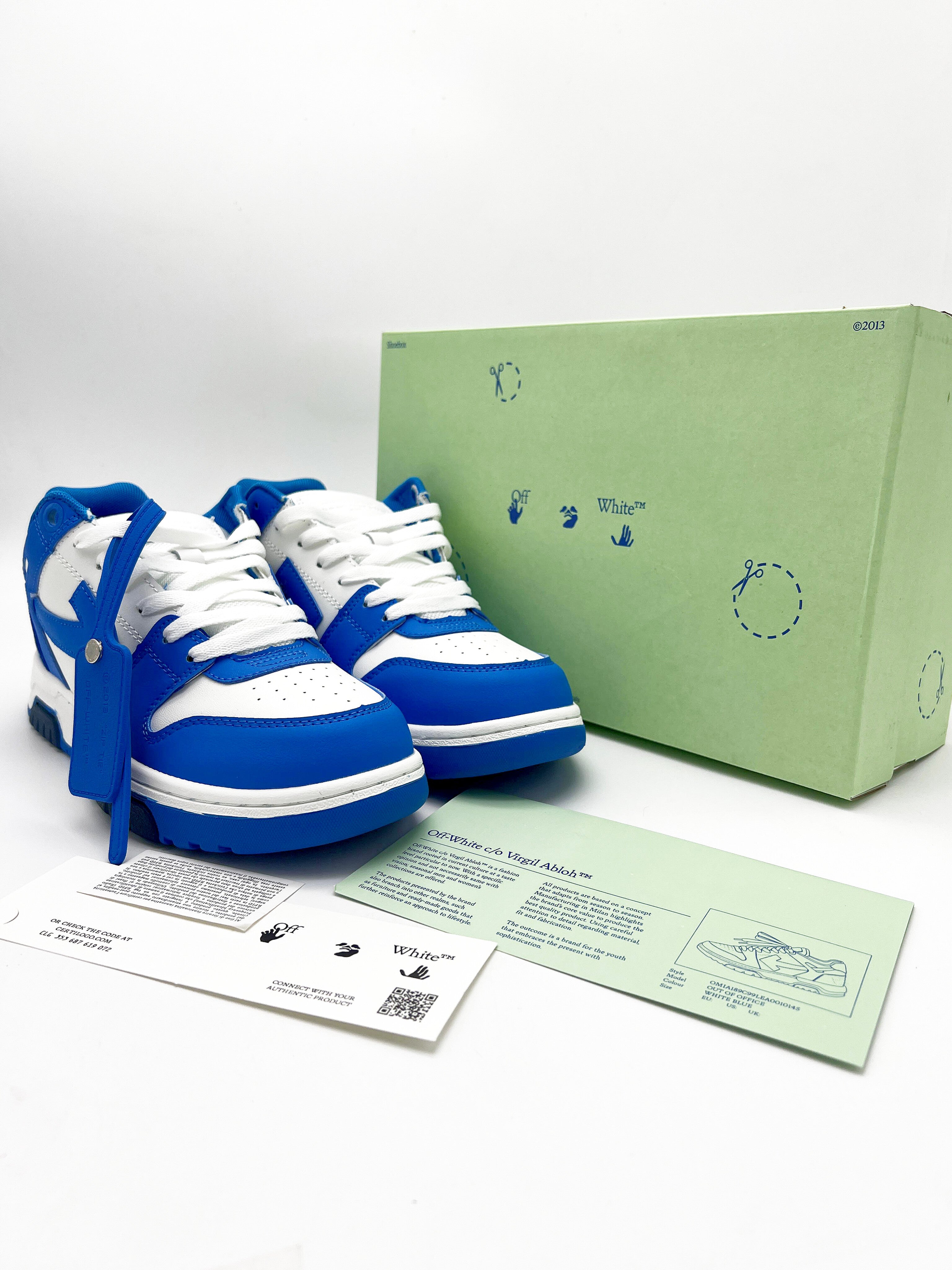 OffWhite Out of Office Low 'Blue&White' (1:1 DOT PERFECT)